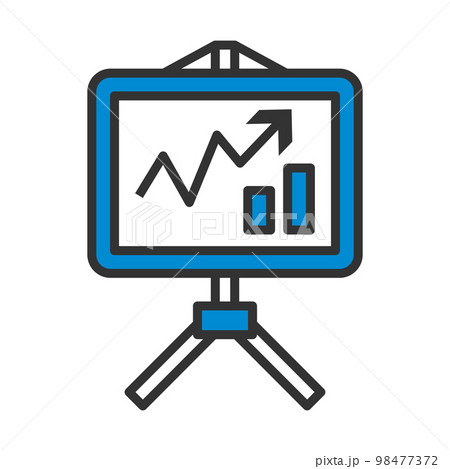 Analytics Stand Icon 98477372