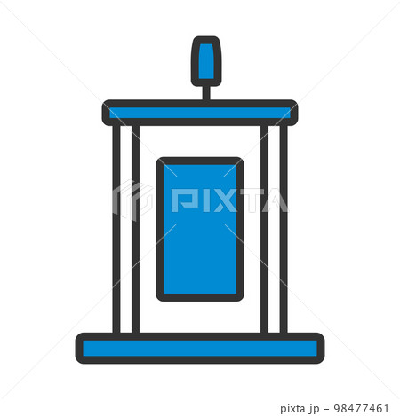 Witness Stand Icon Witness Stand Icon 98477461