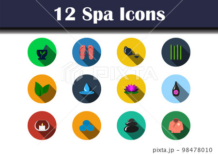 Spa Icon Set Spa Icon Set 98478010