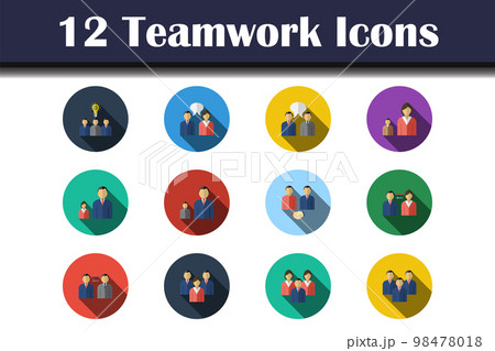 Teamwork Icon Set 98478018