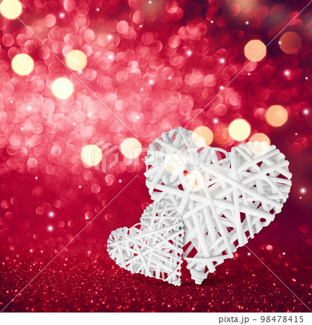 Happy Valentine's Day background. Love concept. 3d illustration Happy Valentine's Day background. Love concept. 3d illustration 98478415