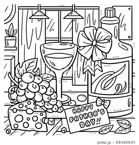 Happy Fathers Day Coloring Page for Kids Happy Fathers Day Coloring Page for Kids 98480695