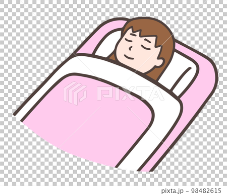 睡在蒲團上的女人，睡覺 98482615