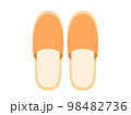 オレンジ色のスリッパのイラスト 98482736