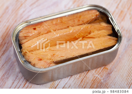 Canned seafood, melva fish fillets preserved in oi Canned seafood, melva fish fillets preserved in oi 98483084