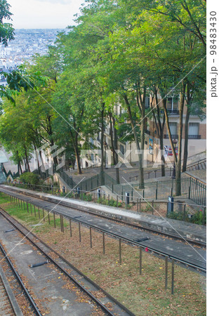 フニクレール線路～モンマルトル～(フランス-パリ) 98483430