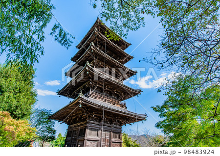 岡山県 備中国分寺　五重塔 98483924