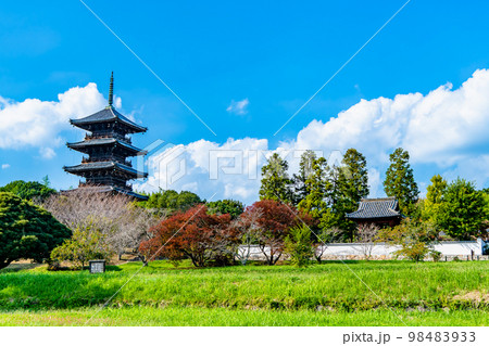 岡山県 備中国分寺 五重塔 遠景 岡山県 備中国分寺 五重塔 遠景 98483933