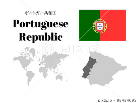 ポルトガル　国旗/地図/領土
