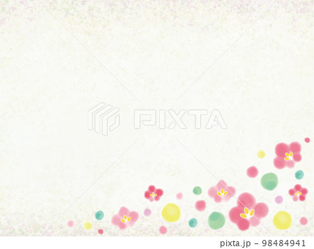 想いが伝わる優しくにじむ桃の花-5 98484941