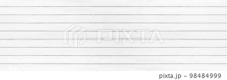 Panorama of white wood plank texture and seamless background. 98484999