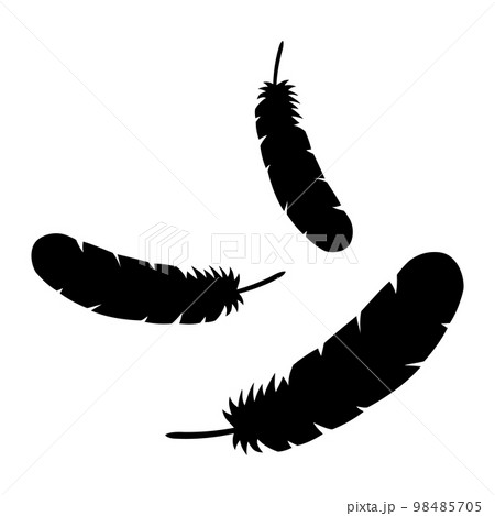 羽根のシルエット 98485705