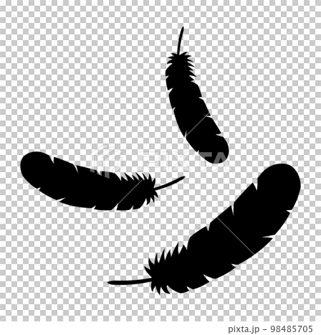 羽根のシルエット 98485705