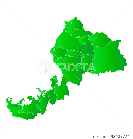 福井県と市町村地図