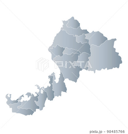 福井県と市町村地図