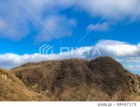 鈴鹿セブンマウンテンの釈迦ヶ岳登山：猫岳から見る釈迦ヶ岳の山頂 98487173
