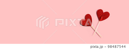 Valentines day or Appreciation theme with heart picks 98487544