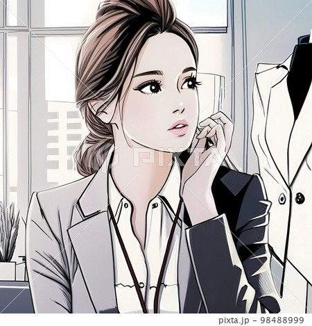 Business woman suit AI generated image to do - Stock Illustration  [98488999] - PIXTA