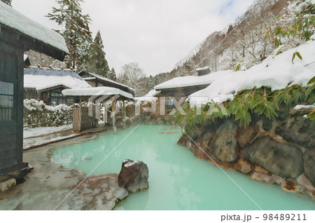 鶴の湯温泉 混浴露天風呂 乳頭温泉郷 鶴の湯温泉 混浴露天風呂 乳頭温泉郷 98489211