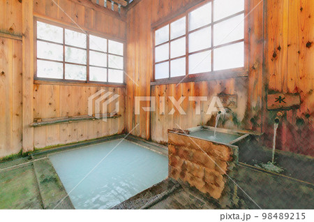 鶴の湯温泉　内湯　乳頭温泉郷 98489215