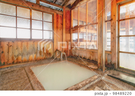鶴の湯温泉　内湯　乳頭温泉郷 98489220