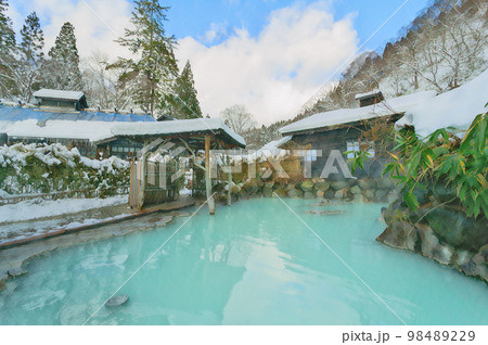 鶴の湯温泉 混浴露天風呂 乳頭温泉郷 鶴の湯温泉 混浴露天風呂 乳頭温泉郷 98489229
