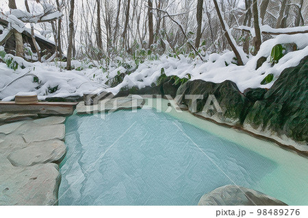 鶴の湯温泉別館山の宿　露天風呂　乳頭温泉郷 98489276