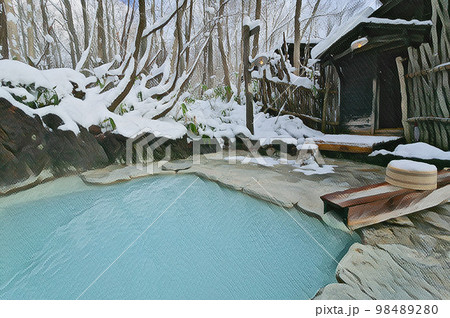 鶴の湯温泉別館山の宿　露天風呂　乳頭温泉郷 98489280