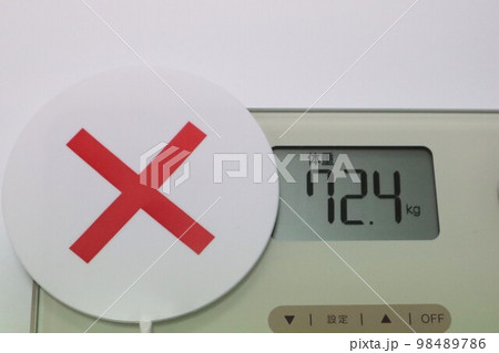 体重の増加をイメージ 体重の増加をイメージ 98489786