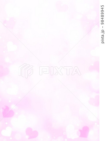 ピンクハートキラキラ背景 ピンクハートキラキラ背景 98489945