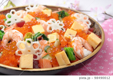 海鮮バラちらし ちらし寿司 お雛様 雛祭り 海鮮バラちらし ちらし寿司 お雛様 雛祭り 98490012