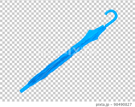 ビニール傘閉ブルー 98490827