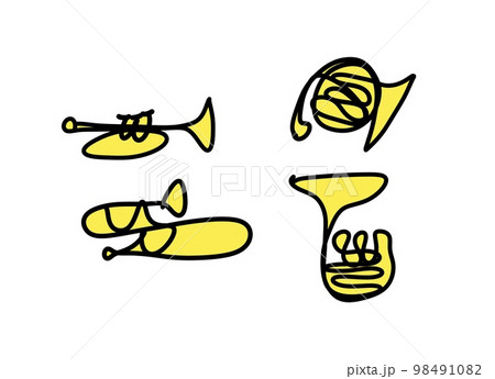 一筆書き風　管楽器セット 98491082