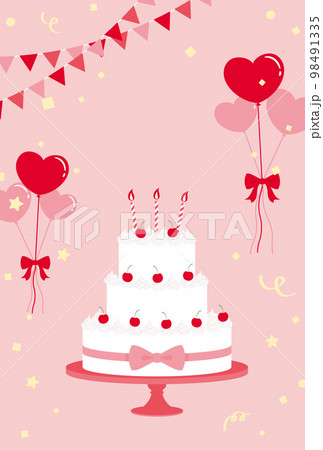 誕生日、バレンタインデー、結婚式向けのかわいらしいアイコンセット 98491335