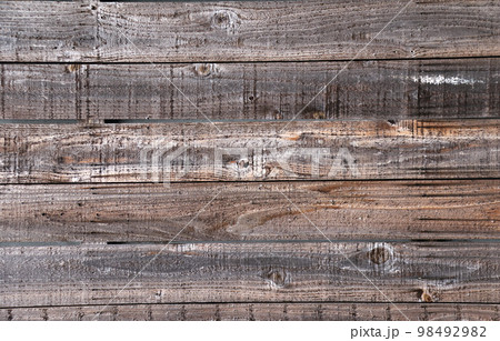Texture of old wooden boards. Vertical or horizontal background with retro wood planks 98492982