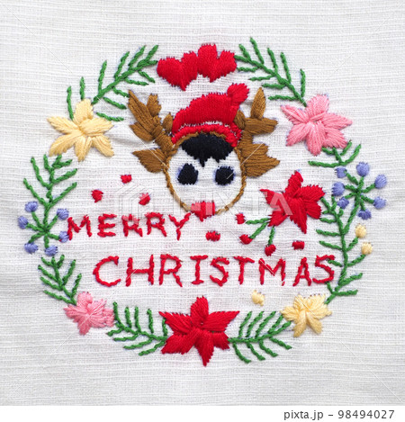 reindeer animal deer merry christmas happy new...の写真素材