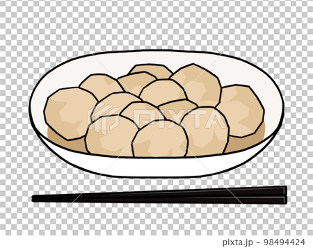 里芋の煮っころがしのイラスト 里芋の煮っころがしのイラスト 98494424