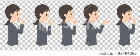 右側身西裝女1手 98494860