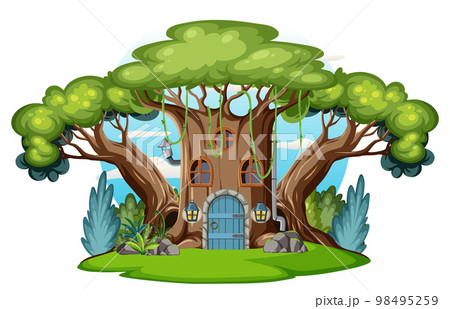Fairytale house in cartoon style 98495259