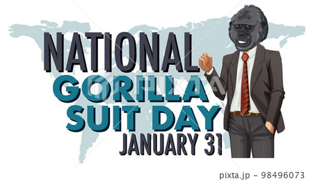 National Gorilla Suit Day Banner 98496073