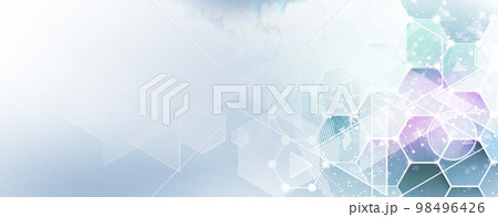 Abstract hexagon background. Technology poligonal design. Digital futuristic minimalism 98496426