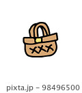 手描きのカゴイラスト 98496500