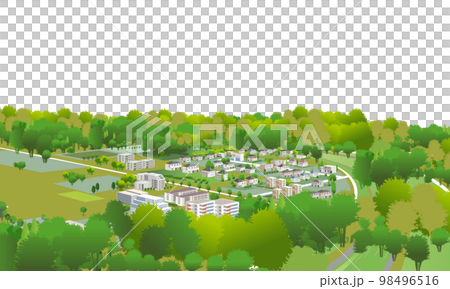 美麗的城市景觀和愉快的生活。創造一個人們可以明亮快樂地生活的城市。 98496516