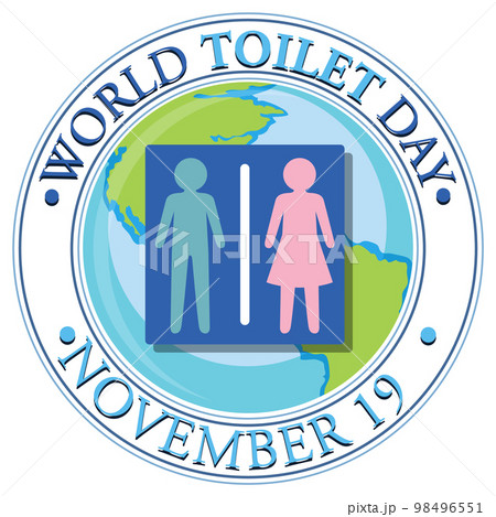 World toilet day text design World toilet day text design 98496551