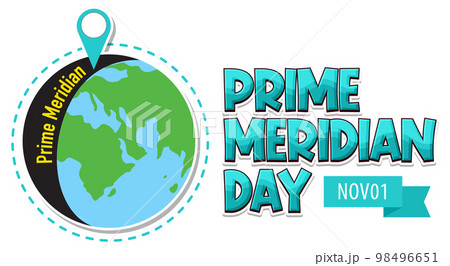 Prime Meridian Day Logo Concept 98496651