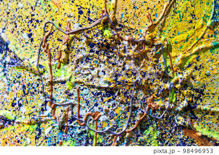 Art paint background of bright multi coloured 98496953