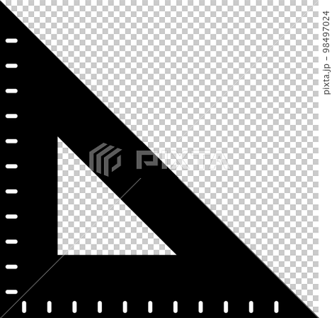 三角尺的簡單圖示 98497024
