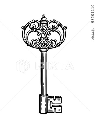 Key Drawing - How To Draw A Key Step By Step