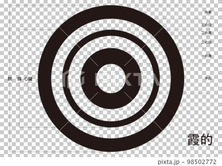 弓道　霞的（かすみまと）　各部名称入り 98502772