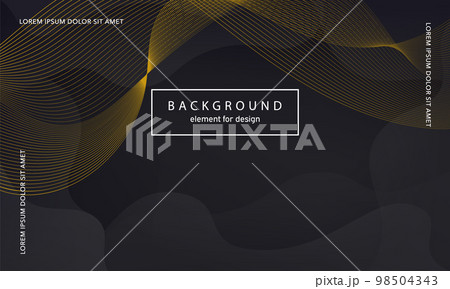 Abstract background. Wave element for design poster. Digital frequency track equalizer. Stylized line art. Colorful shiny wave lines created using blend tool. Curved wavy line smooth stripe. Vector. 98504343